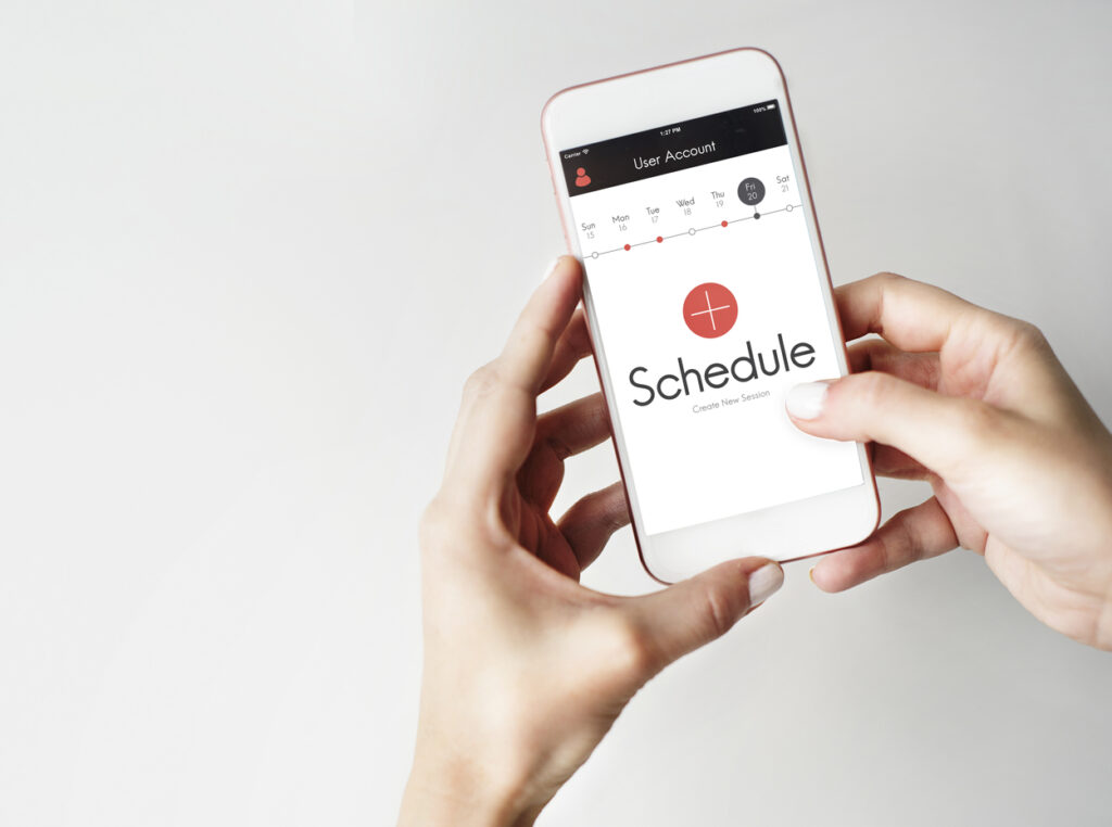 Schedule Time Management Planner Concept